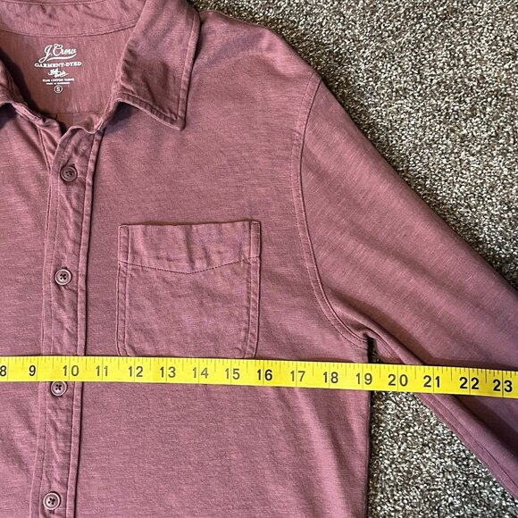 j crew Women’s Shirt Small Size Rose Button Long Sleeves 100% Cotton Pocket - Picture 5 of 8